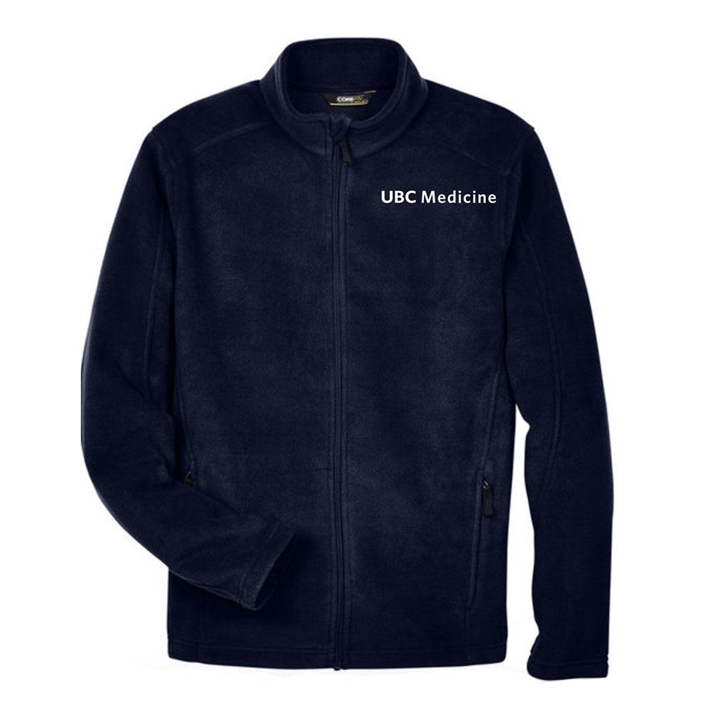 Faculty of Medicine Men's Fleece Jacket with Embroidered Logo, Navy - UBC  Bookstore