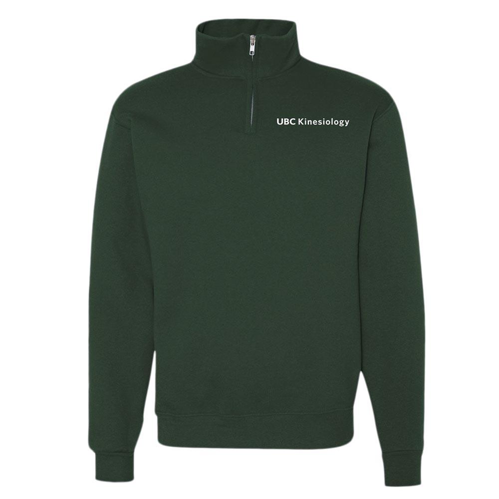 School of Kinesiology Quarter-Zip Pullover with Embroidered Logo, Forest  Green - UBC Bookstore