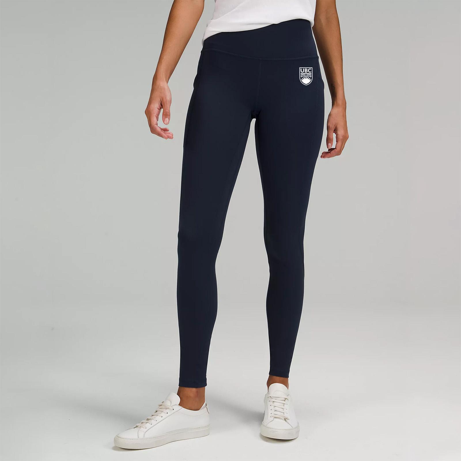 Women's Crested Align Pant Pocket 28L Navy - UBC Bookstore