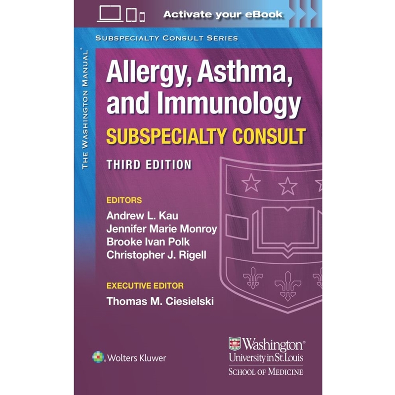 9781975113261 Washington Manual Allergy Subspecialty Consult